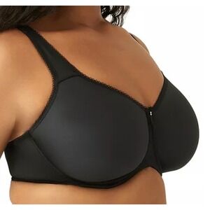 Wacoal Basic Beauty Spacer T-Shirt Bra Women 34DDD Black Underwire Full Coverage